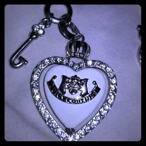 Juicy couture paved heart crown set